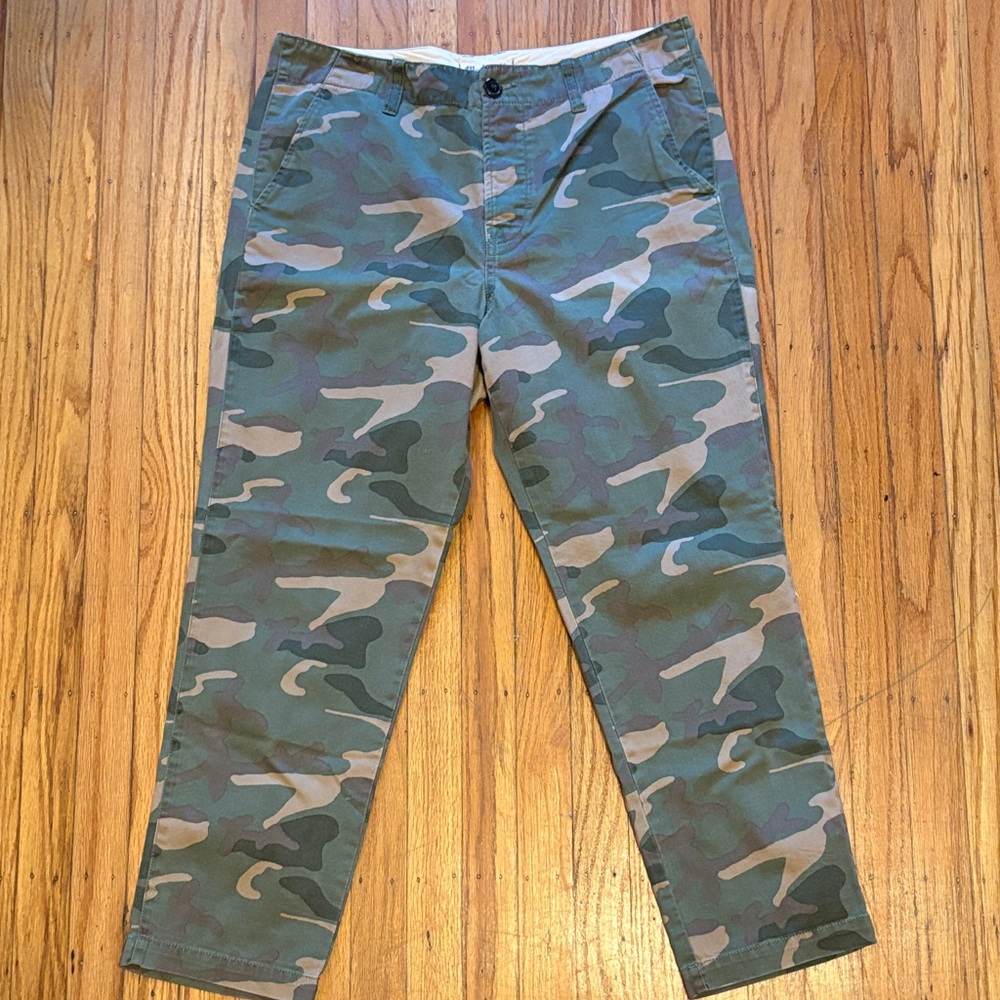 Madewell Rivington Ankle Camouflage Pants